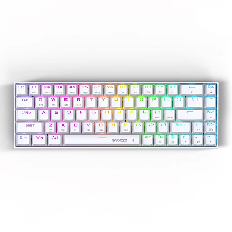 68-Tasten-RGB-Wireless-BT-2,4-GHz-Mechanische Gaming-Tastatur