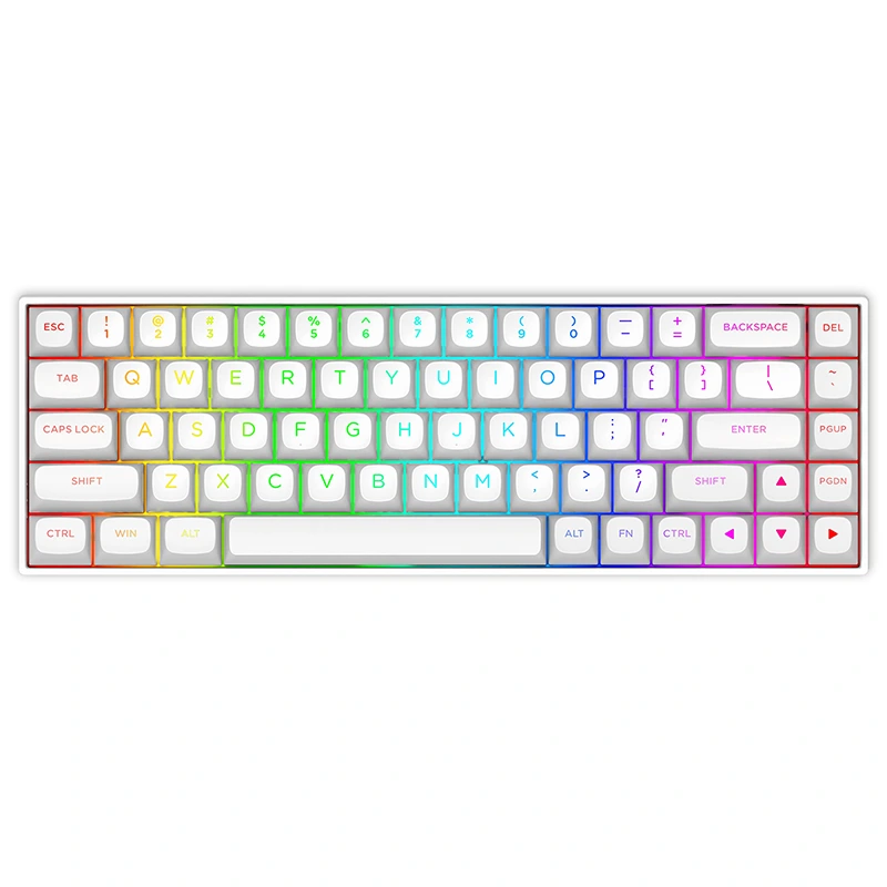 Mechanische Tastatur mit 68 Tasten und Magnetschaltern