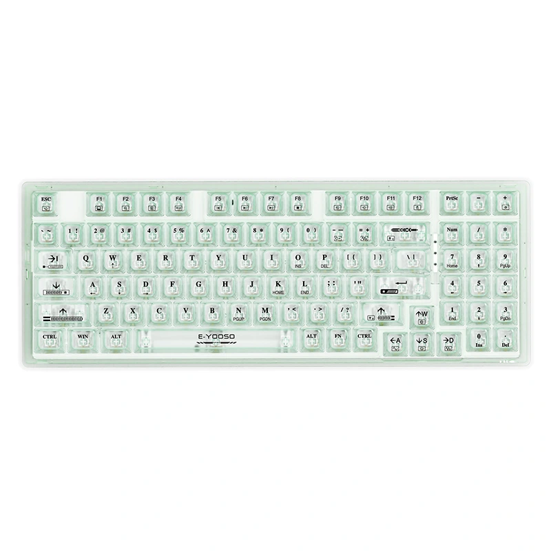Mechanische Gaming-Tastatur mit 94 Tasten, kabelgebunden