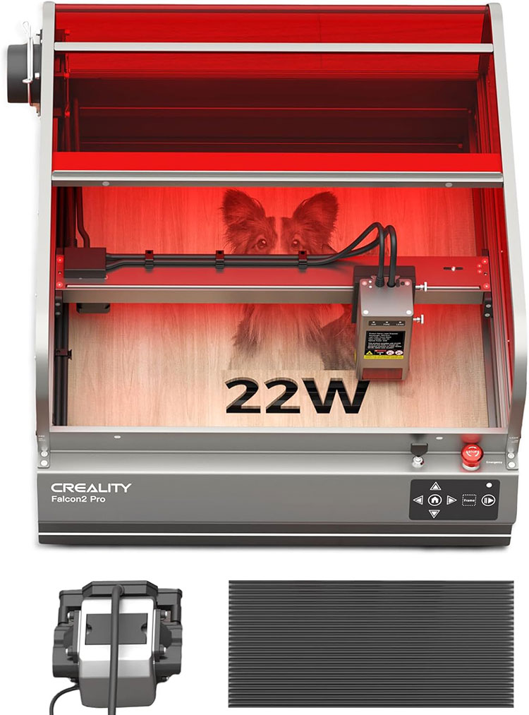 Falcon 2 pro 22W Lasergravierer mit Gehäuse