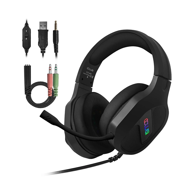 Gaming-Headset 3,5 mm kabelgebunden, RGB verstellbar