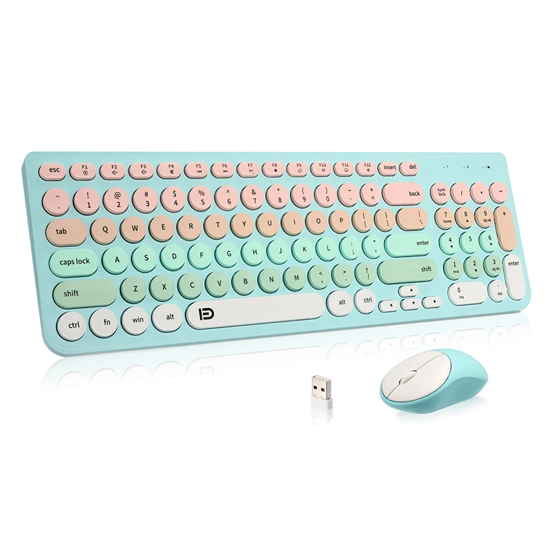 Kabellose Tastatur- und Mauskombination 2,4 GHz in voller Größe