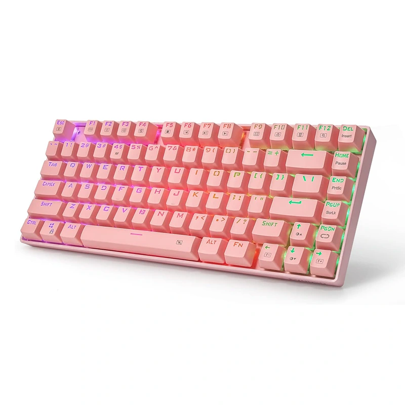 Drahtlose mechanische Tastatur 2,4 GHz/USB 81 Tasten